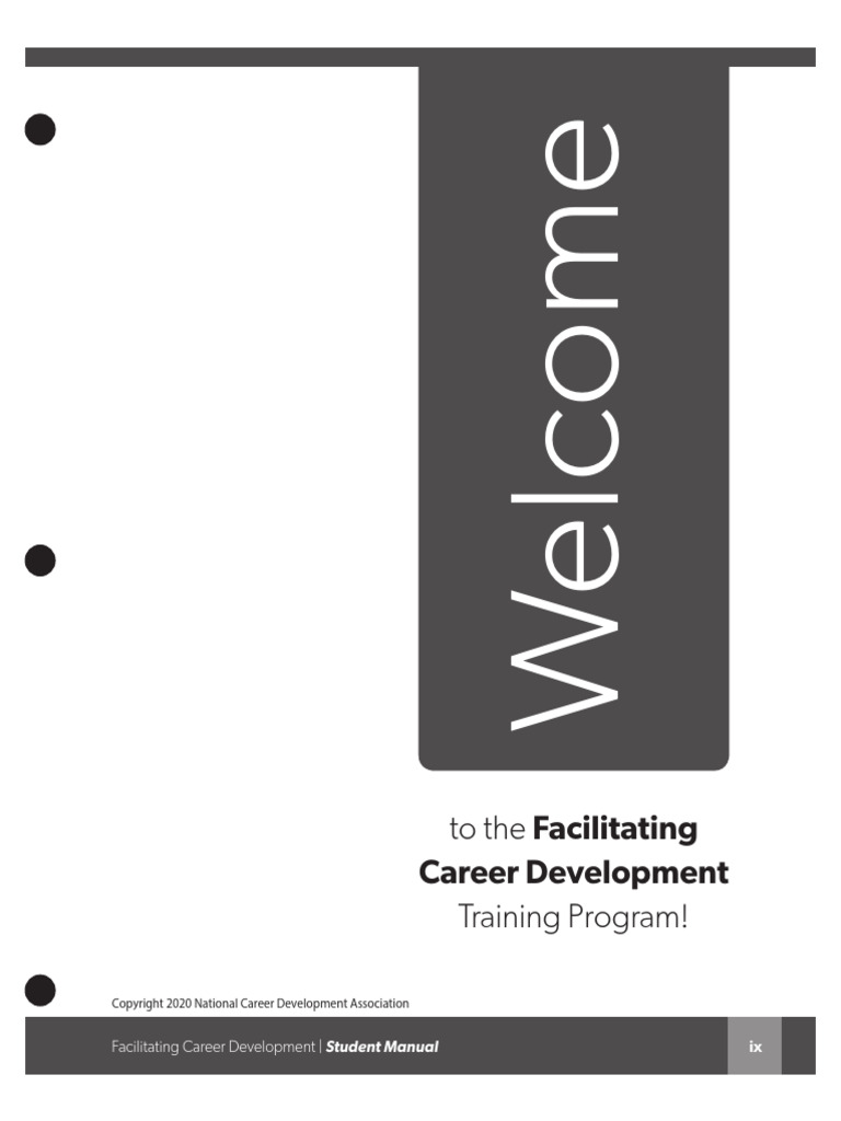 Career Development Training Manual | PDF | Learning