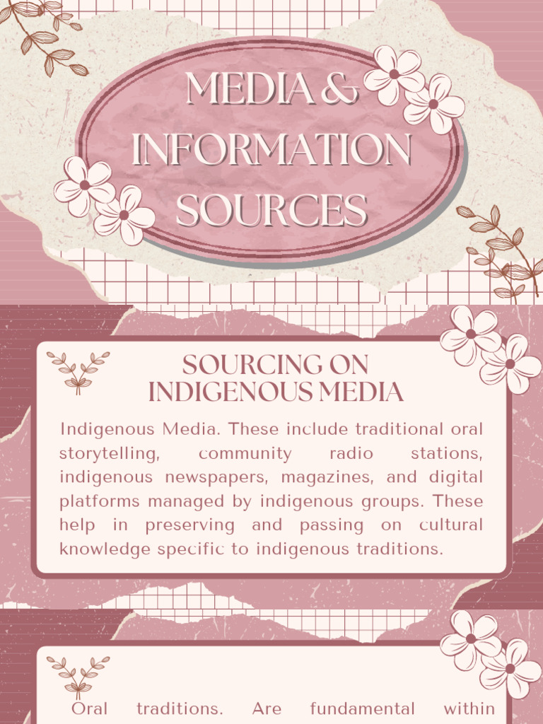 Indigenous Media and Information Sources | PDF | Information | Libraries