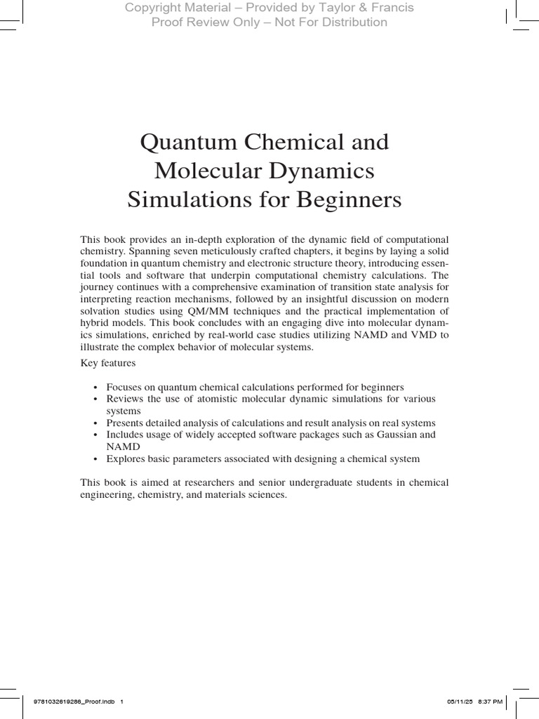 Beginner's Guide to Quantum Chemistry | PDF | Density Functional Theory ...