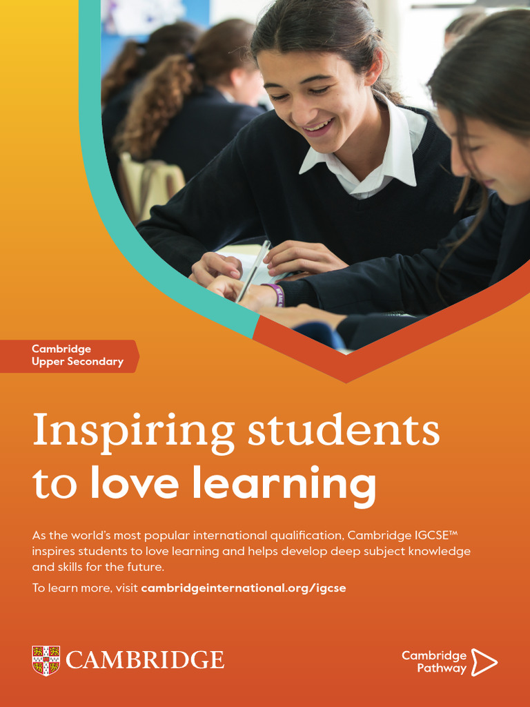 Cambridge Igcse Poster | PDF