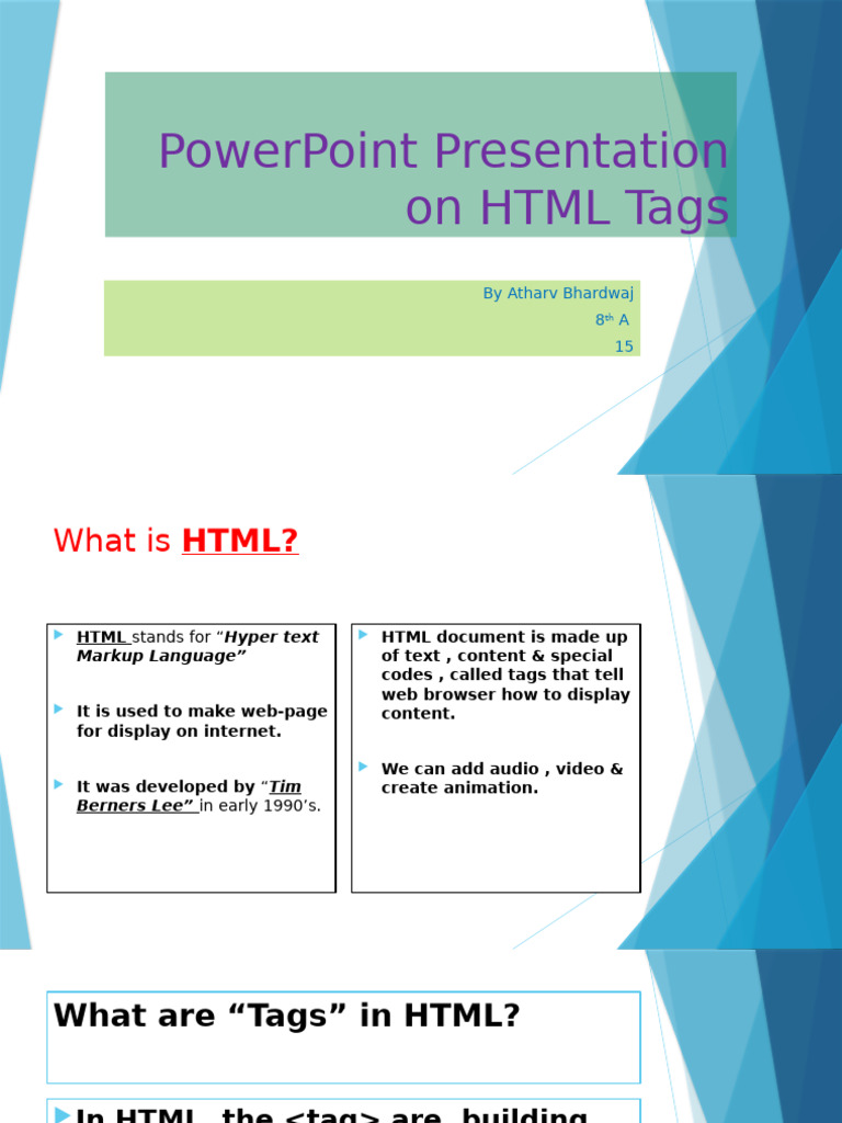 HTML Tags | PDF