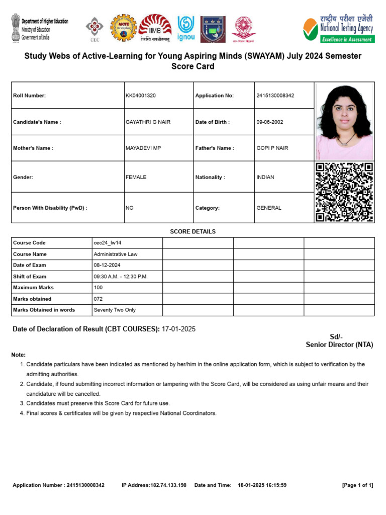 Swayam July 2024 Semester | PDF