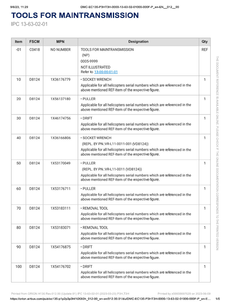 DMC EC135 P3HT3H 0000 13 63 02 01000 000F P - en EN - 012 - 00 | PDF