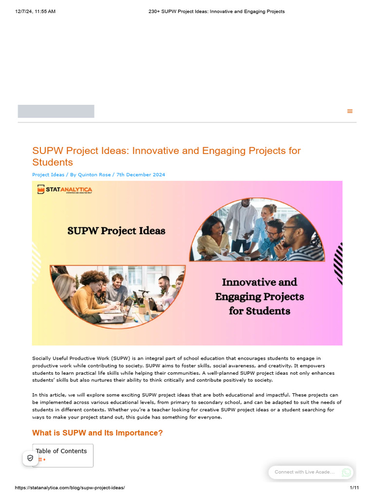 230 Engaging SUPW Project Ideas | PDF | Recycling | Sustainability