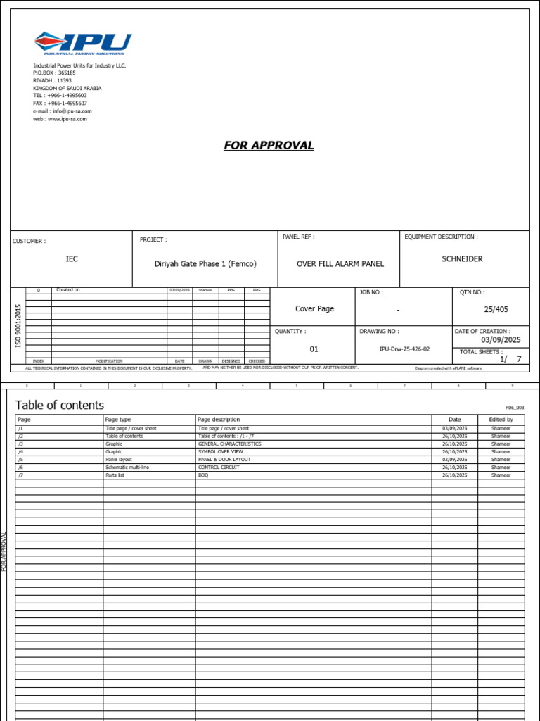 Over Fill Alarm Panel Design Document | PDF | Electrical Wiring ...