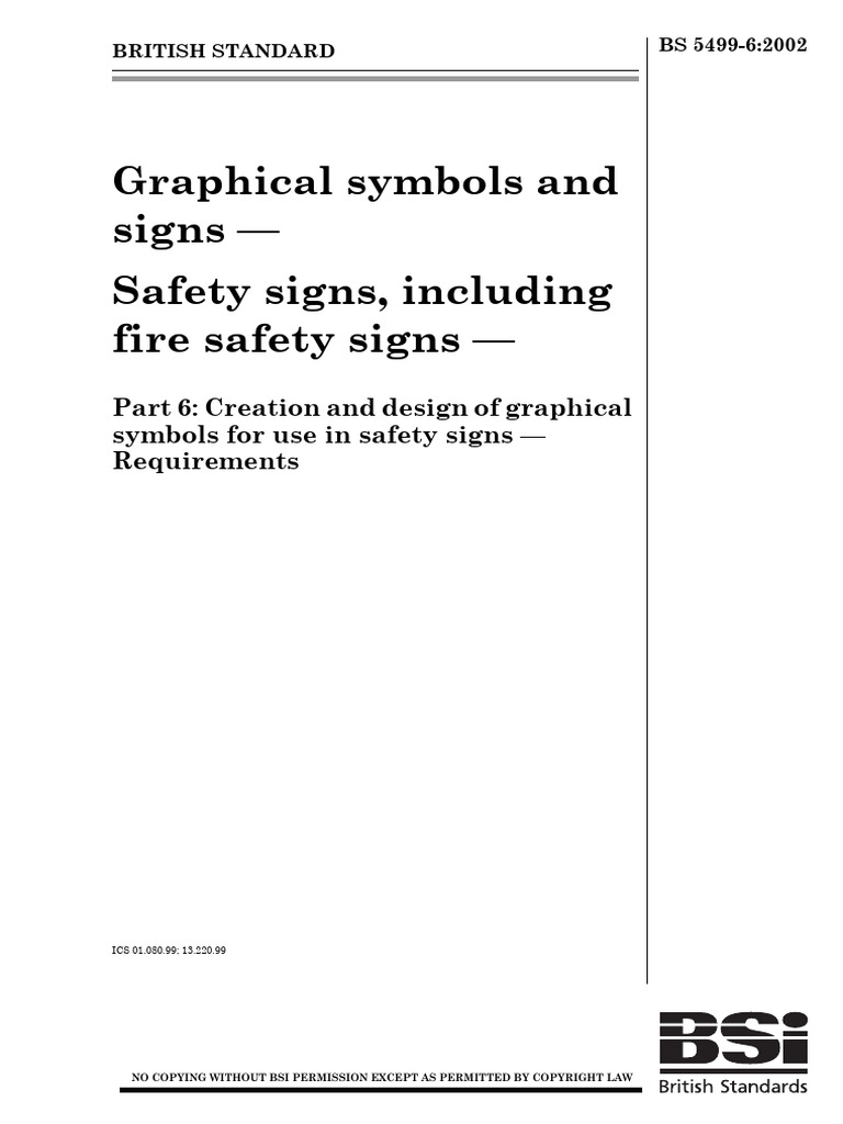 Safety Sign Symbol Design Standards | PDF | Regulation | Metrology