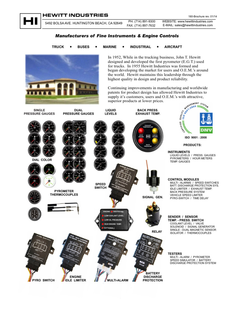 Fine Instruments & Engine Controls | PDF | Pressure Measurement ...
