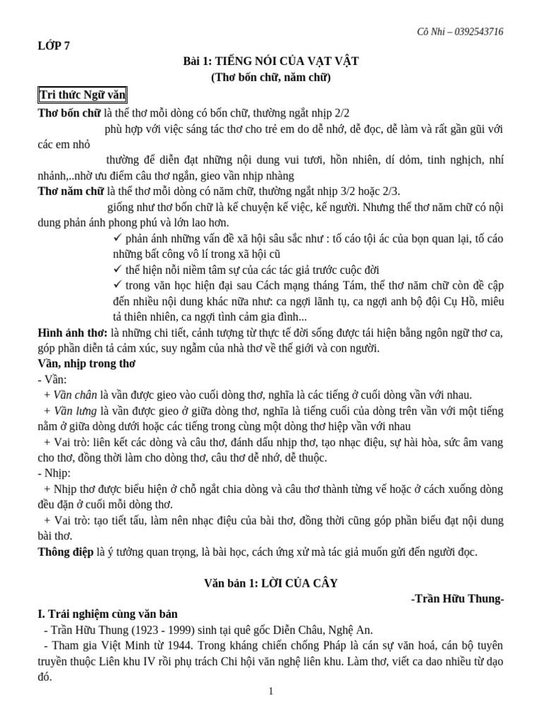 Bài Ghi L P 7 | PDF