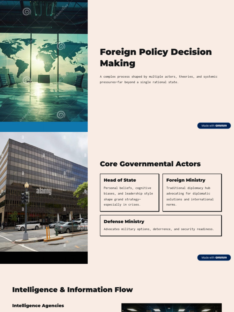 Foreign Policy Decision Making Insights | PDF | Policy | Rationality