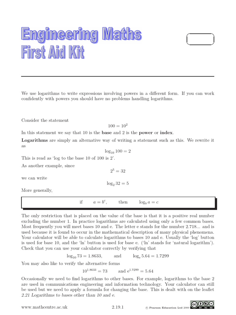 Understanding Logarithms and Their Uses | PDF