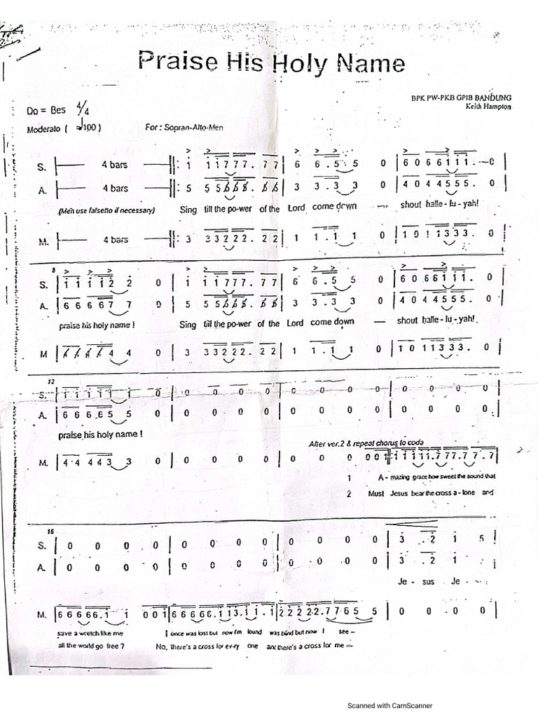 Praise His Holy Name-1 | PDF