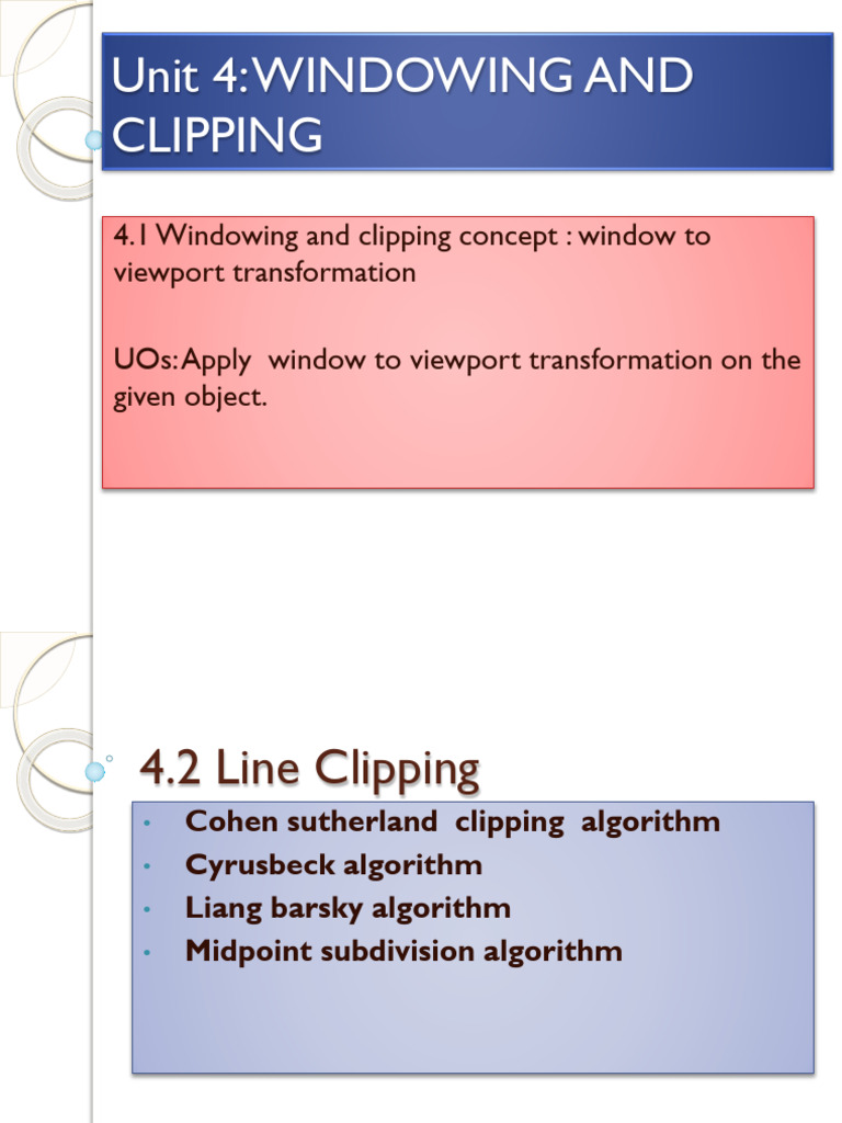Line Clipping Algorithms Explained | PDF | Applied Mathematics ...