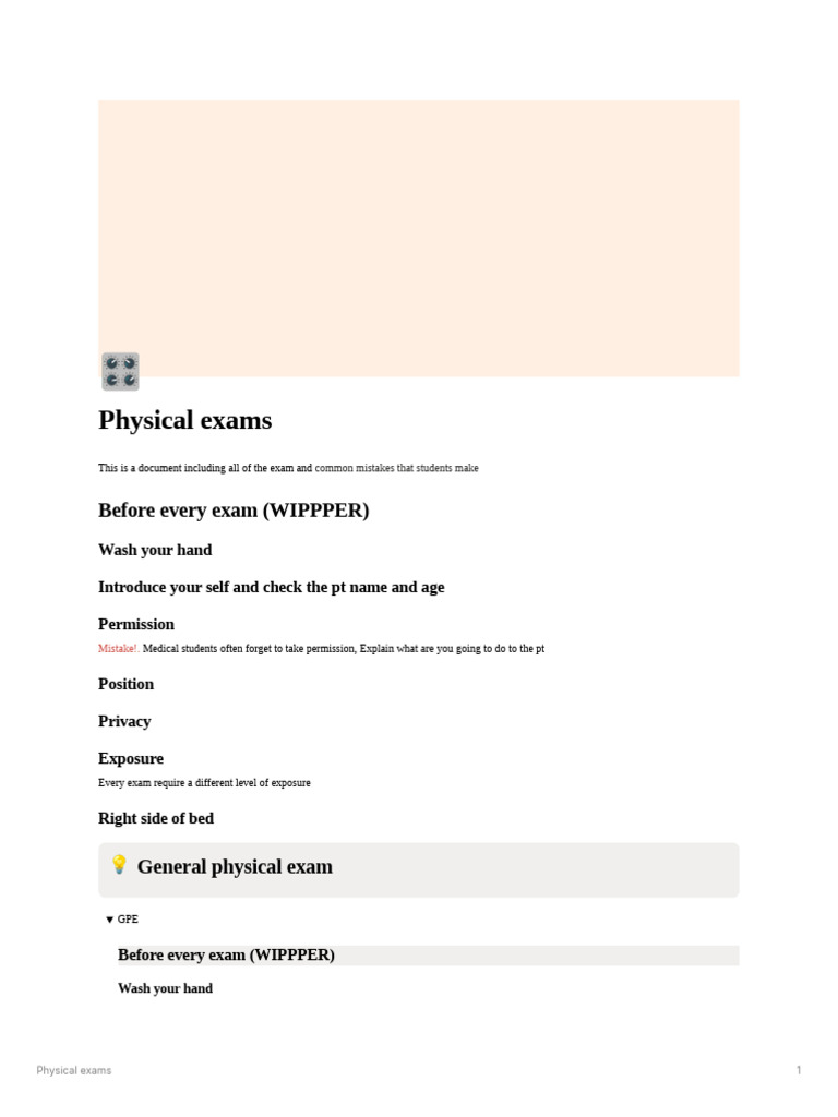 Essential Guide to Physical Exams | PDF | Anatomical Terms Of Motion | Knee