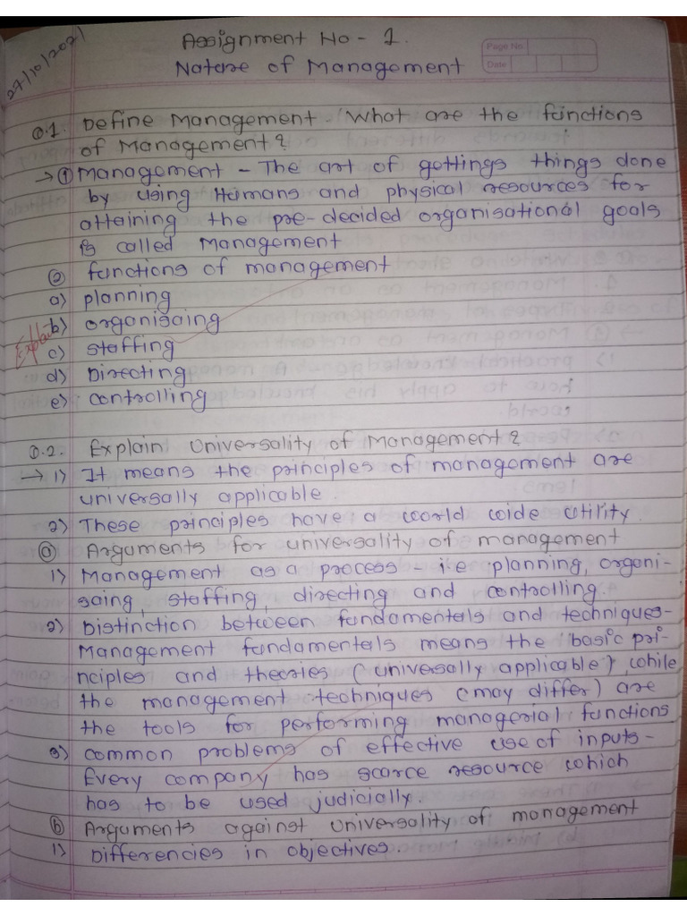 POM Assignment No-1 | PDF
