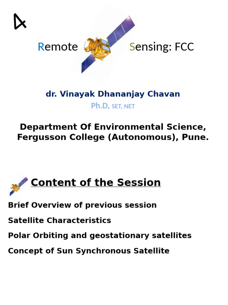 5 Remote Sensing Satellites | PDF