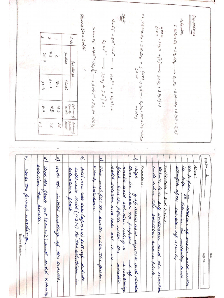 Chem Practical File | PDF