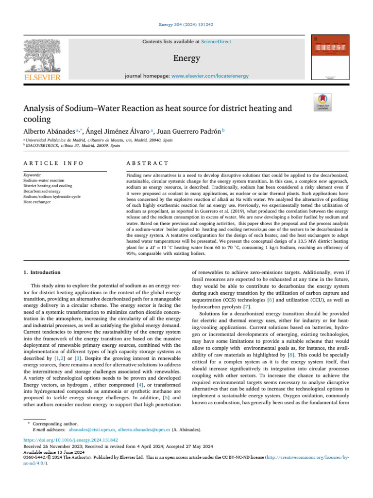 1 s2.0 S0360544224016153 Main | PDF | Sodium Hydroxide | Sodium