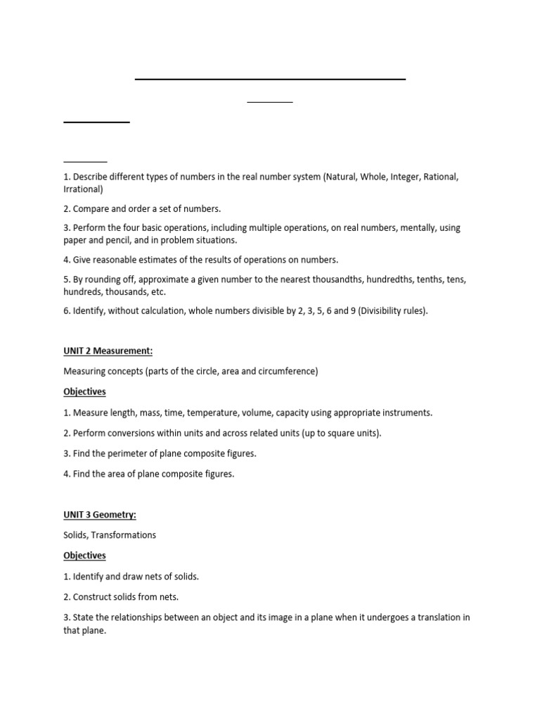 Grade 7 Mathematics Curriculum Overview | PDF | Equations | Set ...