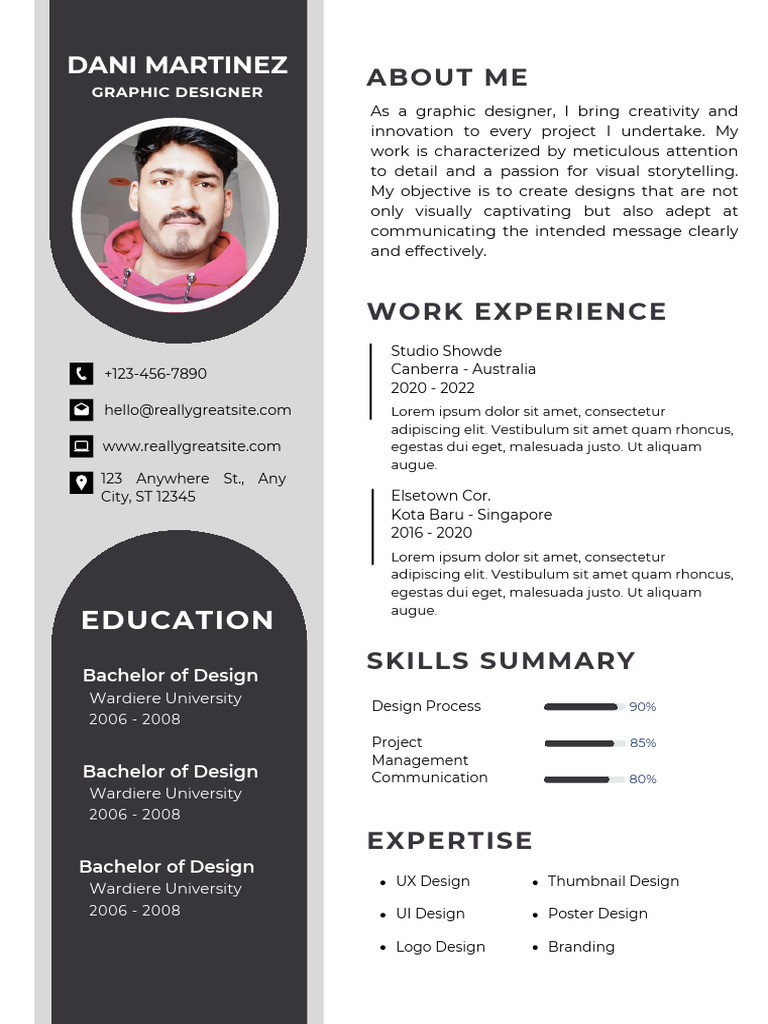 Graphic Designer Portfolio Overview | PDF