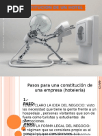 Constitucion de Un Hotel