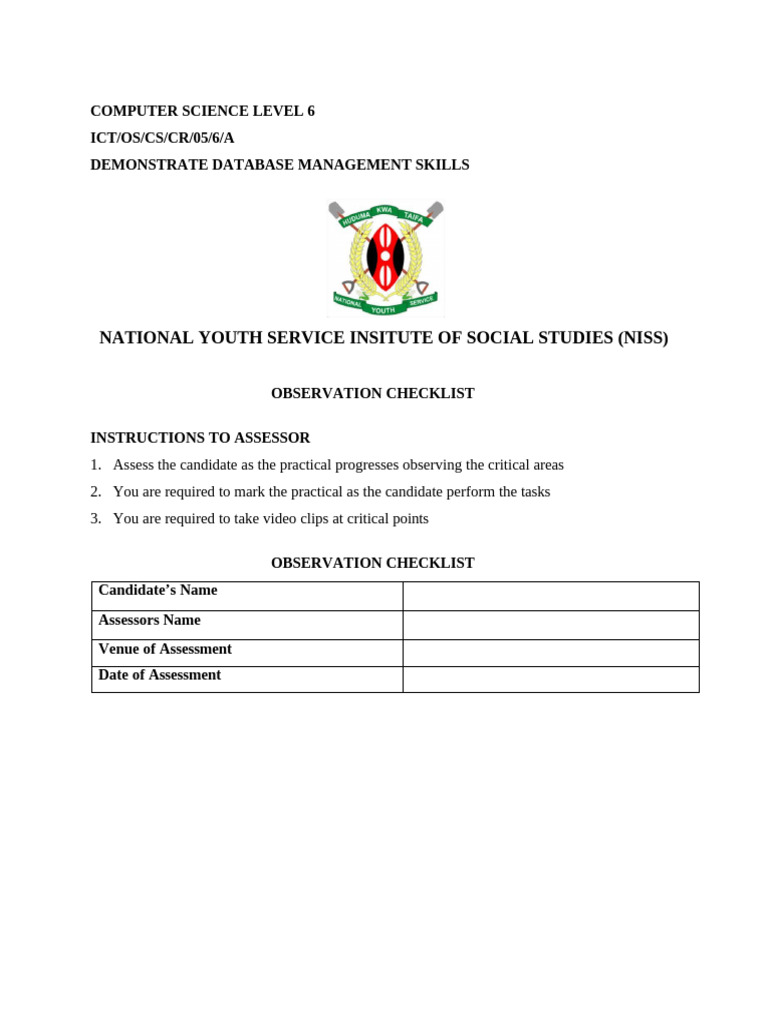 Database Management Skills Assessment | PDF