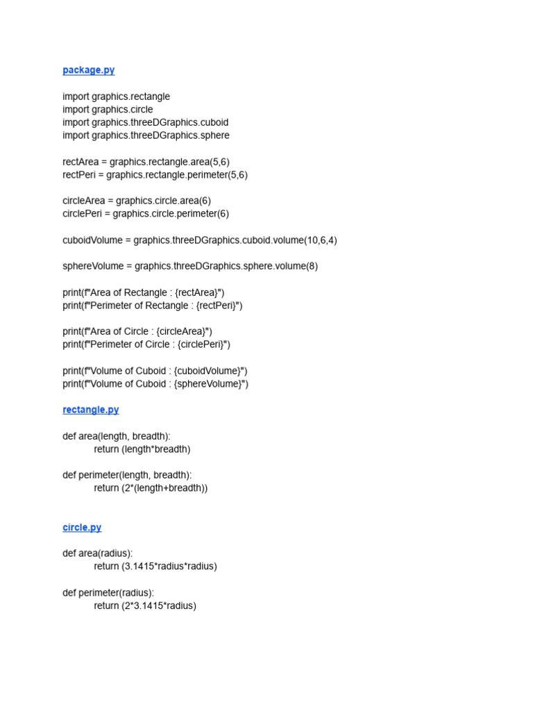 Package Py | PDF