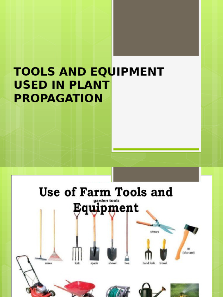 Essential Tools for Plant Propagation | PDF | Pruning | Botany