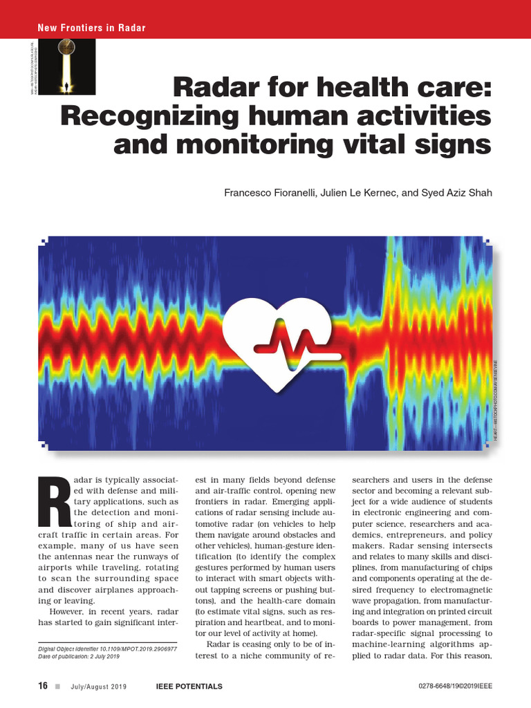 Radar Technology in Healthcare Monitoring | PDF
