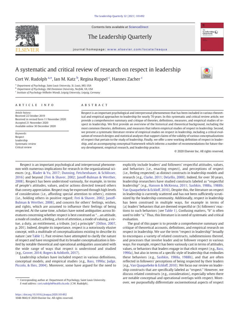 Rudolph, C. W., Katz, I. M., Ruppel, R., & Zacher, H. (2021) - A ...