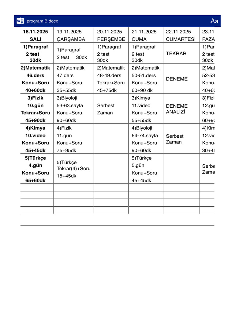 Program B | PDF
