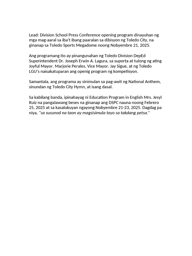 Lead | PDF