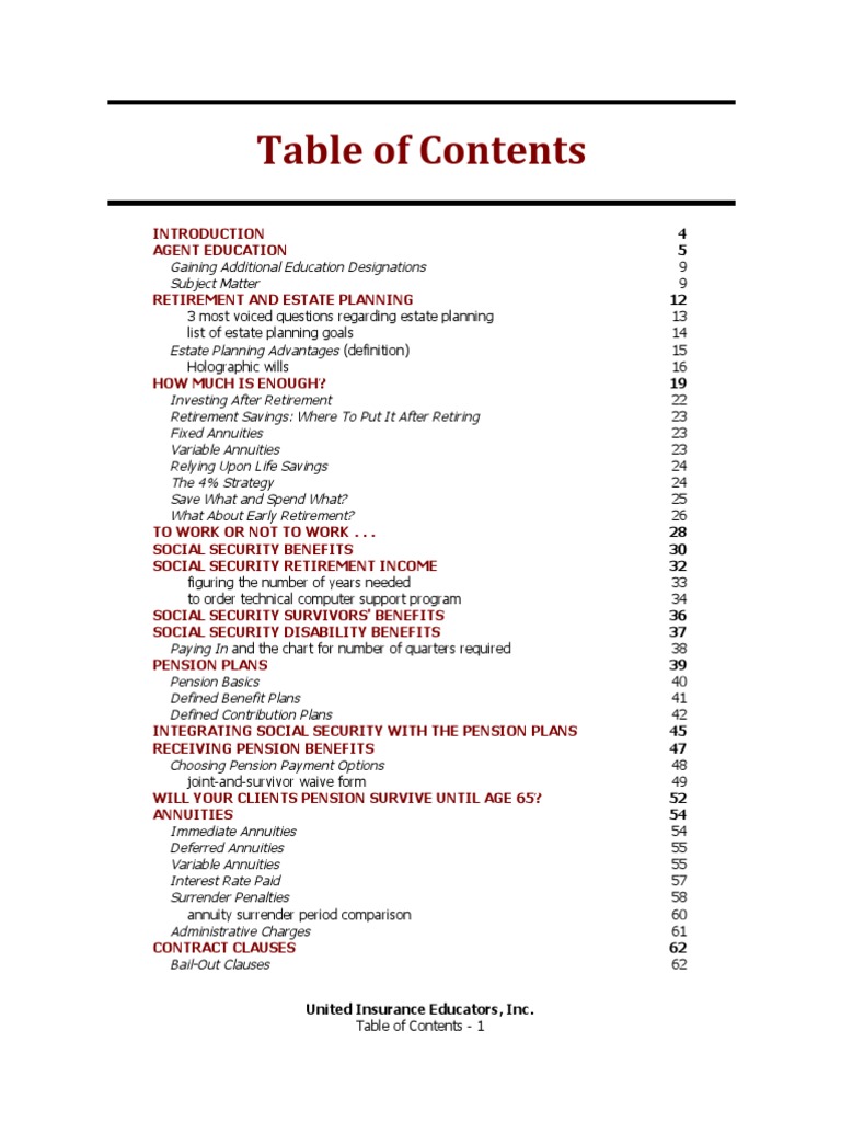 Retirement Planning and Agent Education | PDF | Annuity (American ...