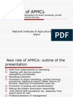 New role of APMCs in marketing extension