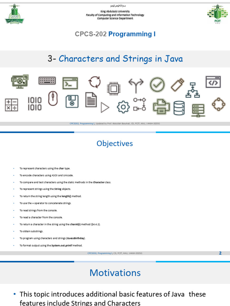 Java Characters and Strings Basics | PDF | Character Encoding | Ascii