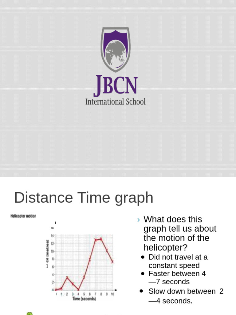 Distance Time Graph PPT | PDF