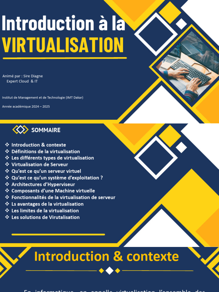 Introduction à la Virtualisation IT | PDF | Virtualisation | Machine ...