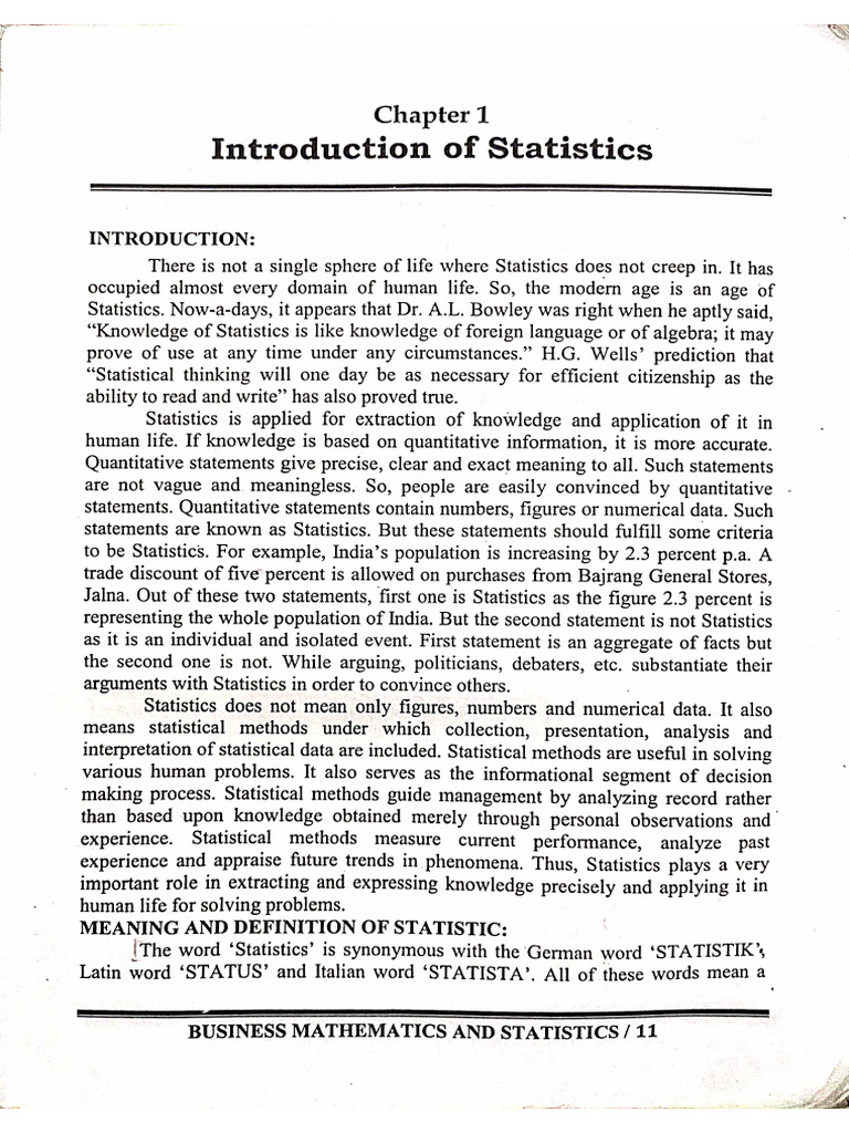 Business Statics and Logic | PDF