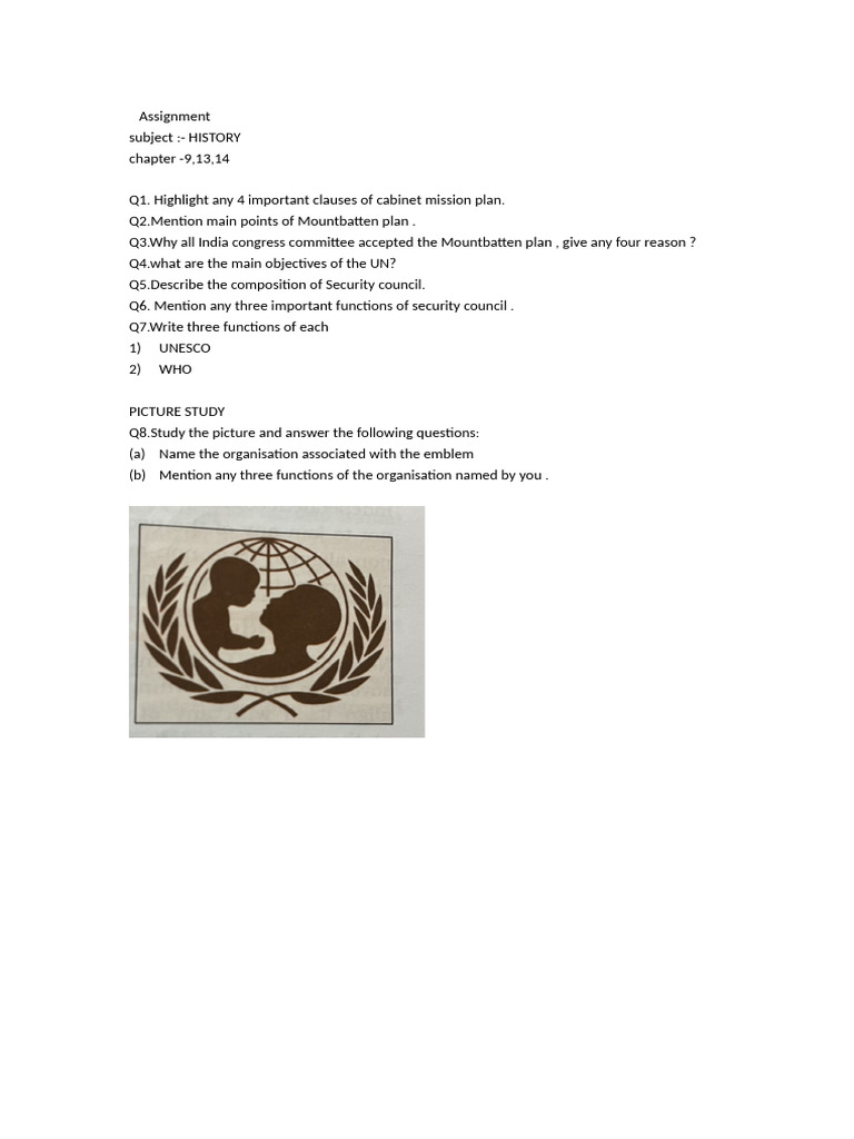 History Assignment | PDF