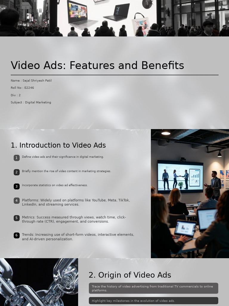 Video Ads: Key Features & Benefits | PDF | Advertising | Digital Marketing