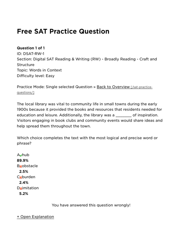 Practice Question DSAT-RW-1 _ Digital SAT Reading & Writing (RW ...