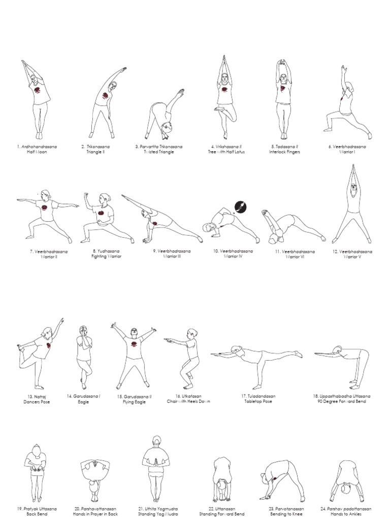Arhanta Yoga Asanas List and Descriptions | PDF | Spiritual Practice | Yoga