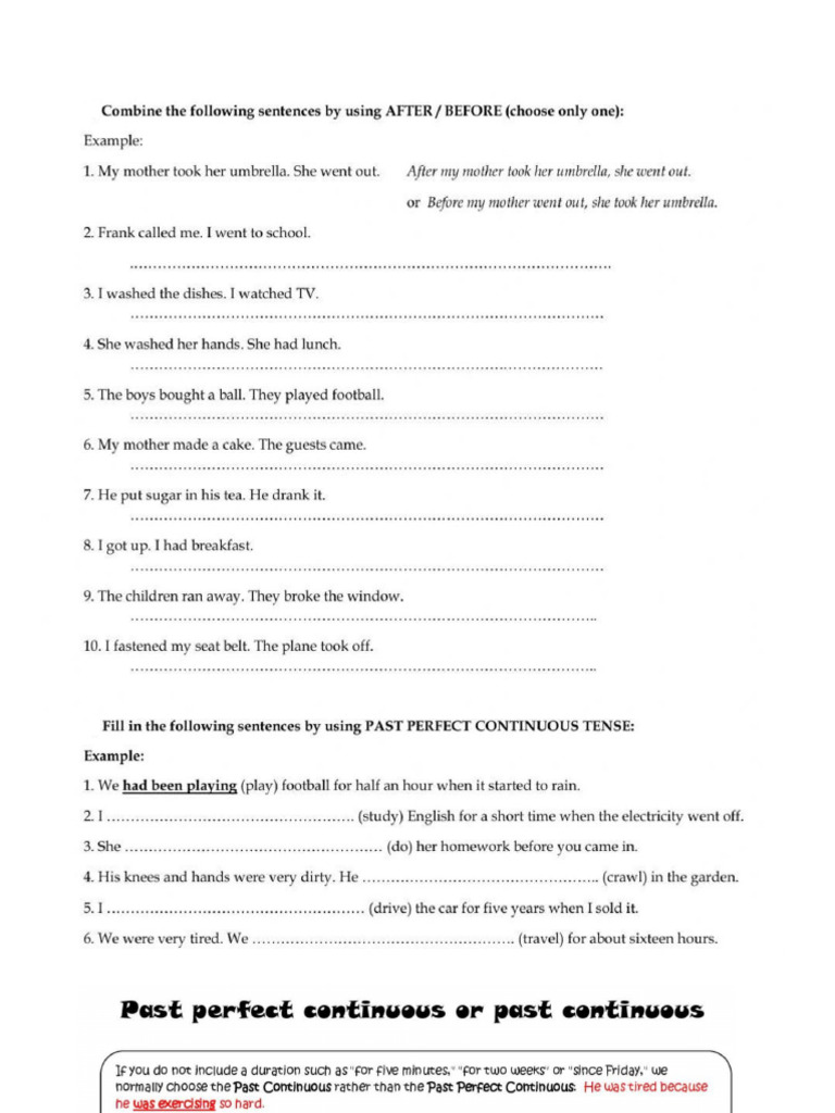 Past Perfect, Perfect Con and Writing & Reading - Grade 10 | PDF