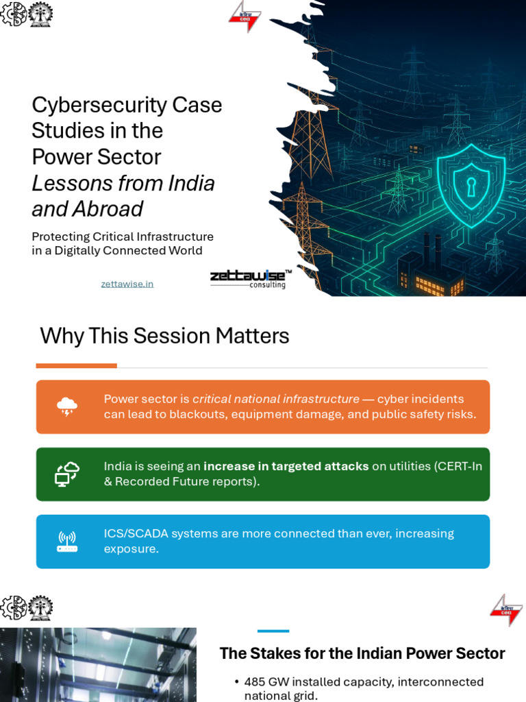 Cybersecurity Insights for India's Power Sector | PDF | Computer ...