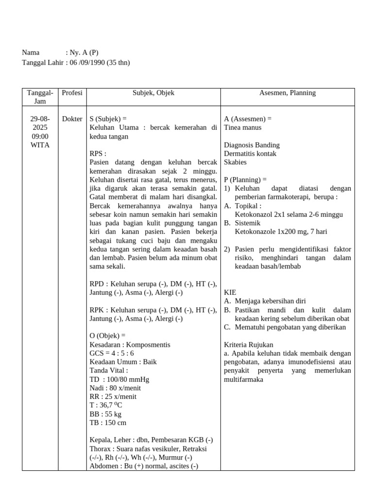 KREDENSIAL Tinea Manus | PDF