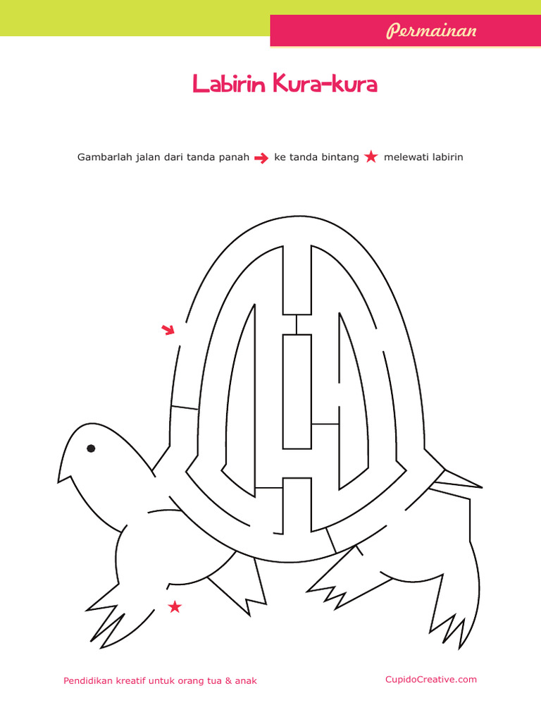 Permainan Anak - Labirin Kura-Kura | PDF