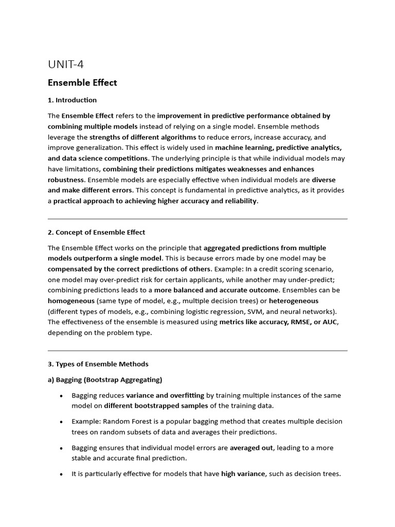 PA-Unit 4 | PDF | Errors And Residuals | Predictive Analytics