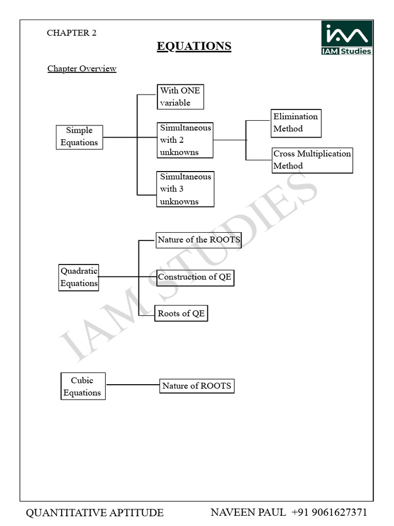 2equations Notes - 250806 - 122904 | PDF | Equations | Quadratic Equation