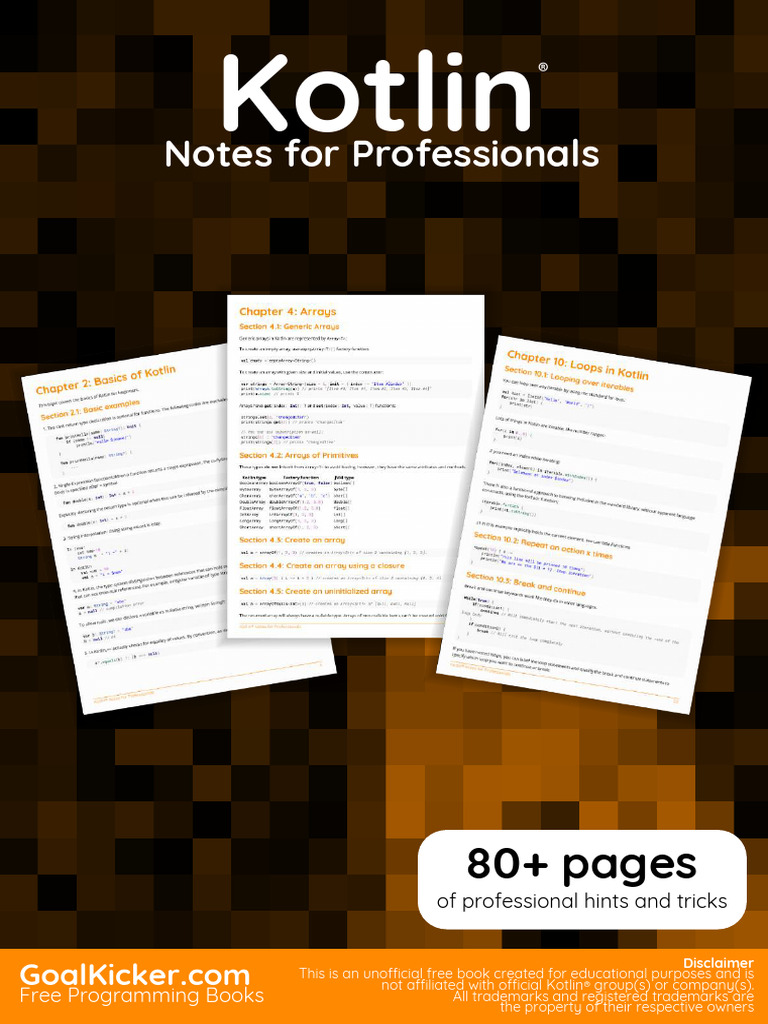 Kot Lin Notes for Professionals | PDF | Class (Computer Programming ...
