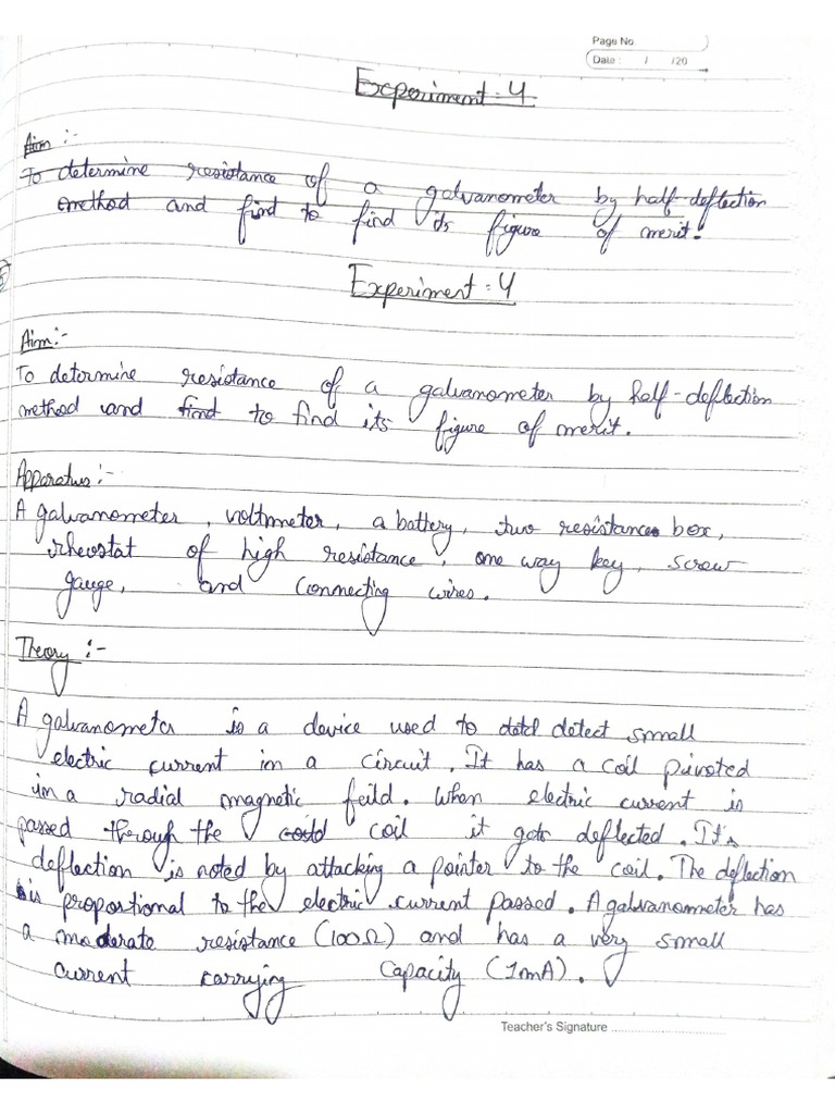 Physics Lab Manual Experiment 4-10 | PDF
