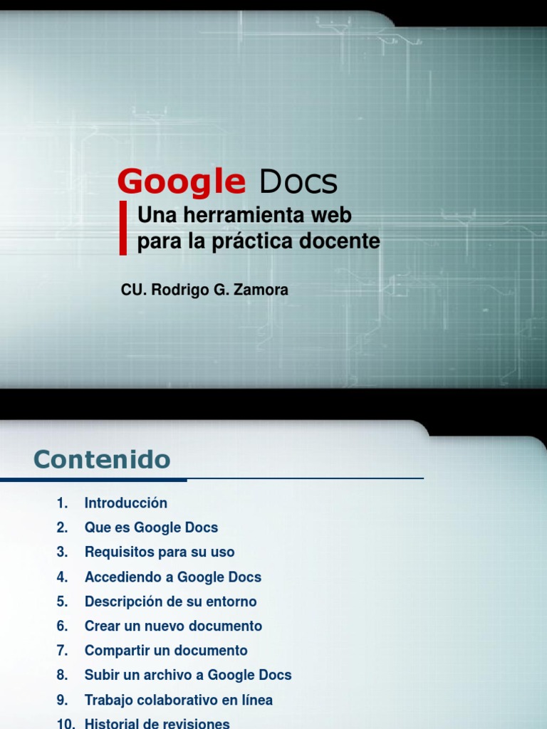 Tutorial Google Docs | PDF